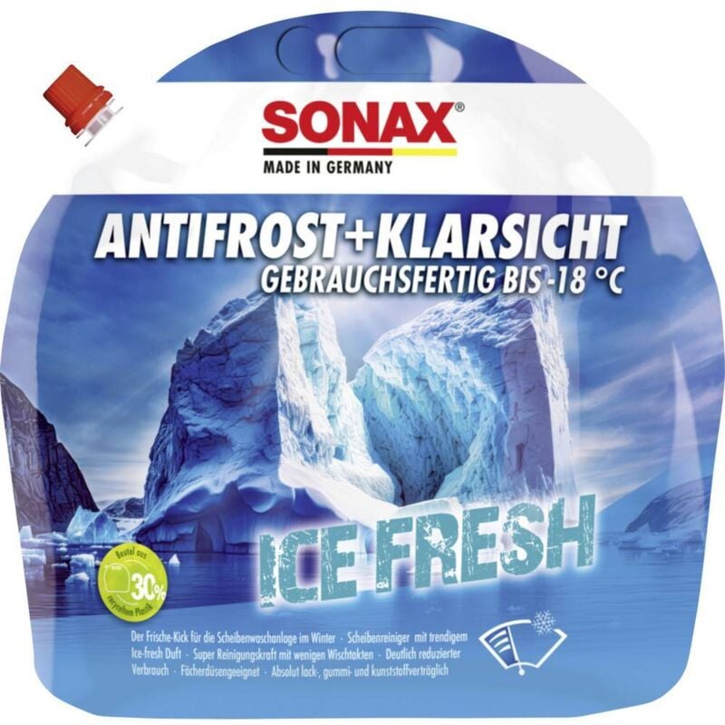 foto del prodotto antifrost klarsicht ice fresh 133495 antigelo per parabrezza 3 l sonax