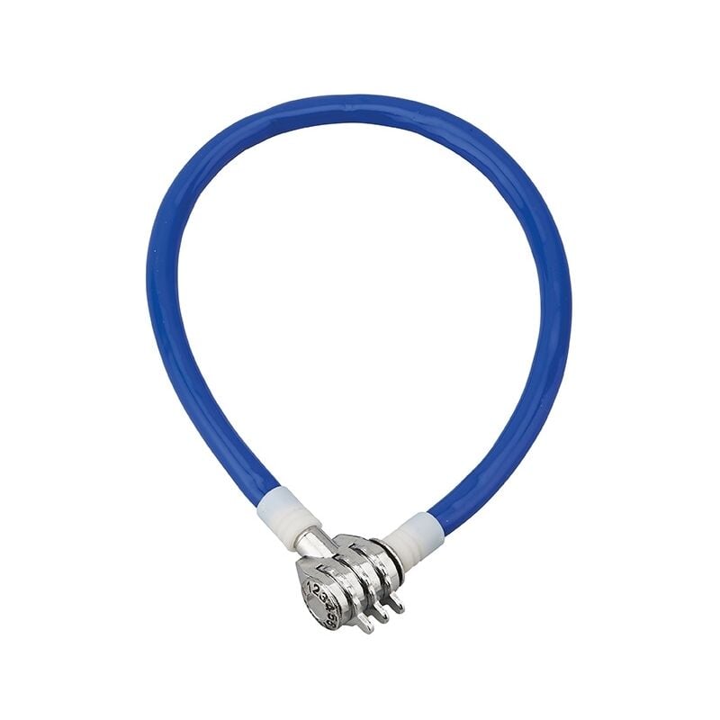 foto del prodotto antifurto a combinazione twisty, 3 cifre, cavo d'acciaio, bicicletta, 5mmx0.5m - thirard