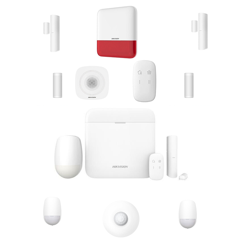 foto del prodotto antifurto allarme ax pro hikvision kit allarme antifurto sirene rilevatore am