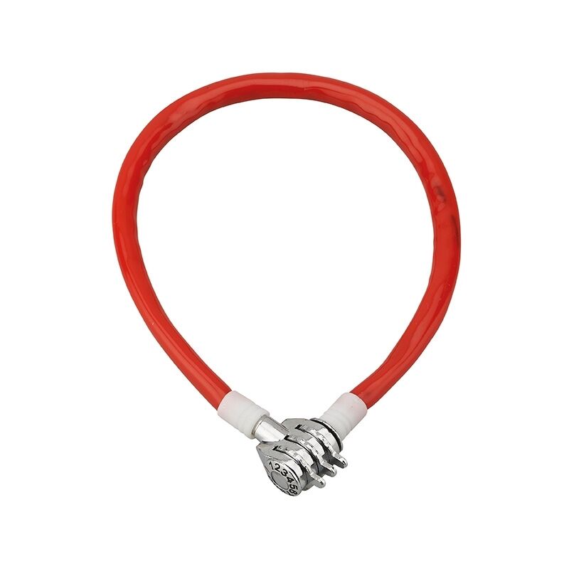 foto del prodotto antifurto bici a combinazione 0,50m cavo d acciaio colorato, 3 cifre thirard