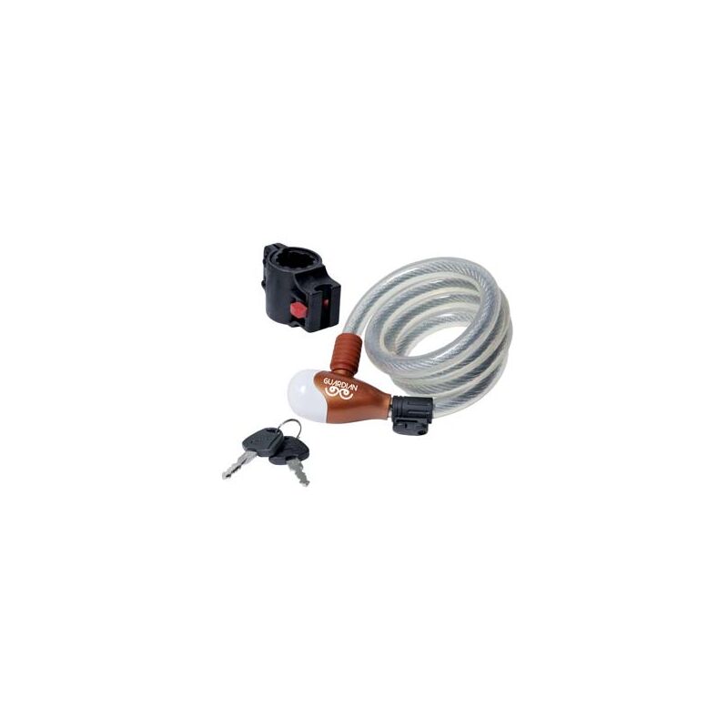 foto del prodotto antifurto fune a spirale bici moto 87322 10 ilsa acciaio mm 8 cm 120 supporto automatico