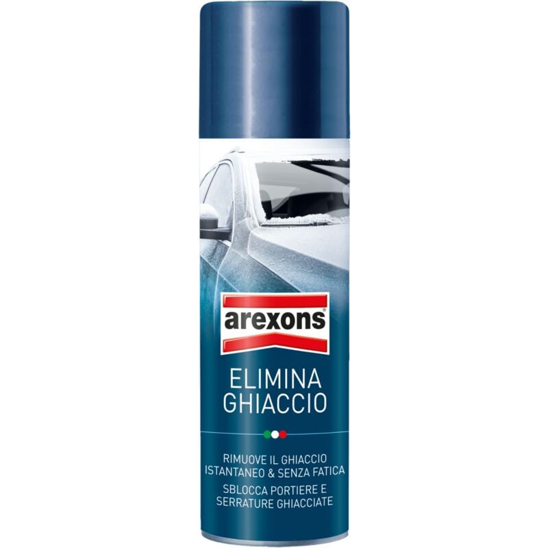 foto del prodotto antigelo elimina ghiaccio spray rimuovi ghiaccio vetri per auto da 300ml arexons