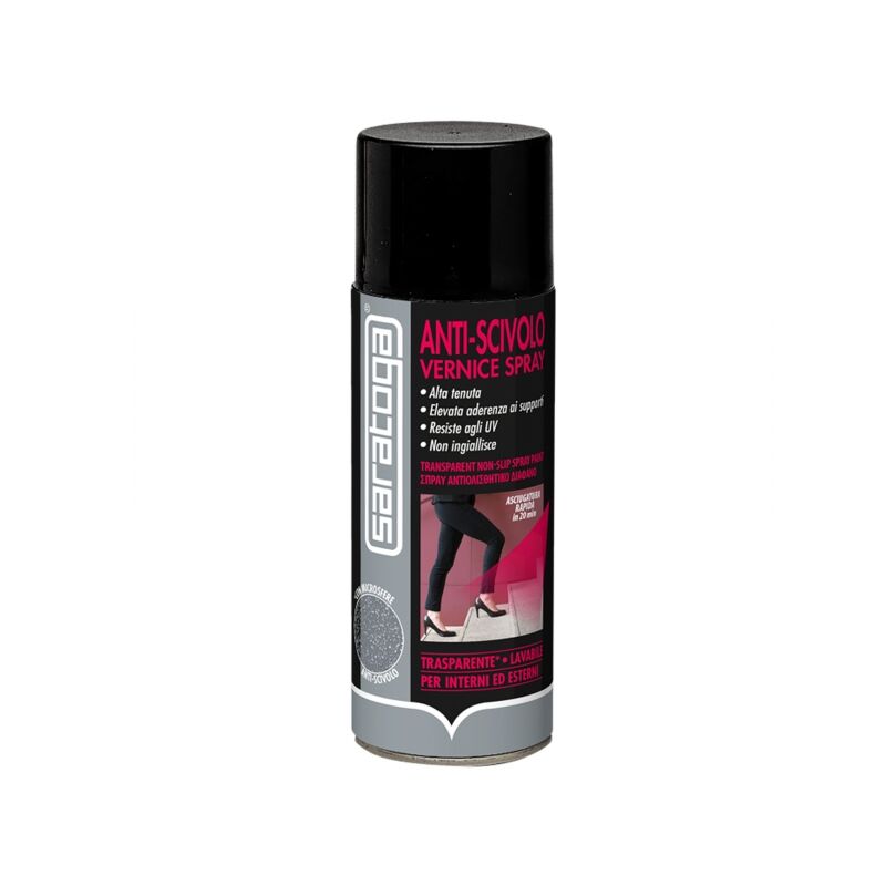foto del prodotto antiscivolo per superfici trasparente, spray con microsfere 400 ml saratoga