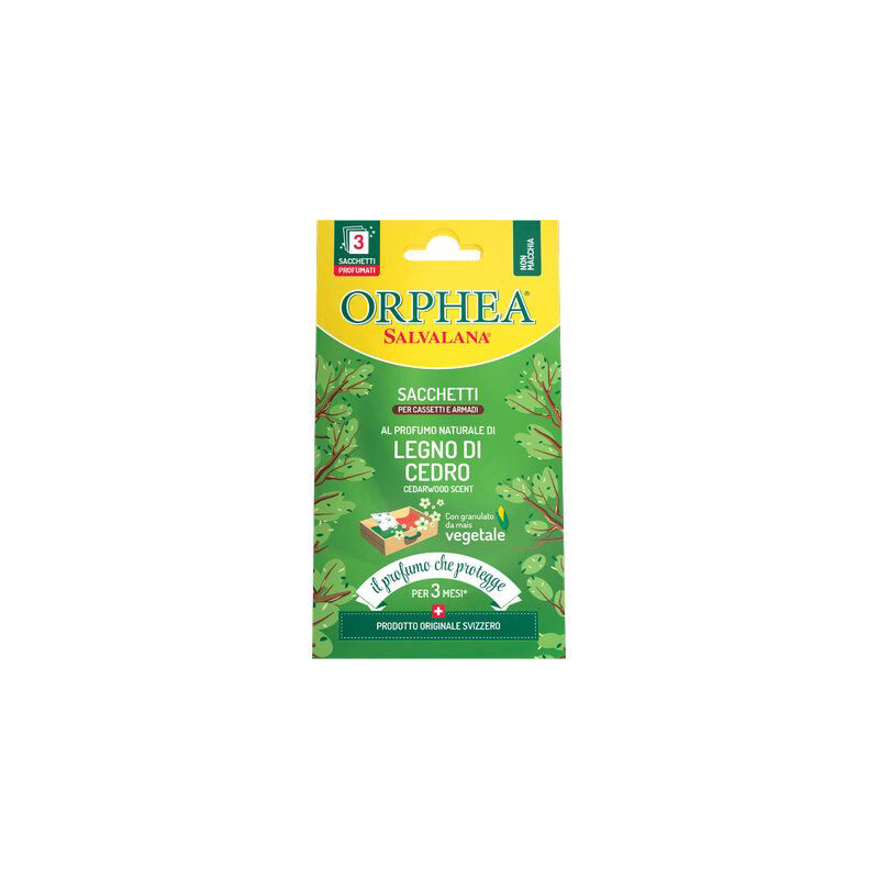 foto del prodotto antitarme salvalana cassetti armadi orphea legno di cedro cf pz 3