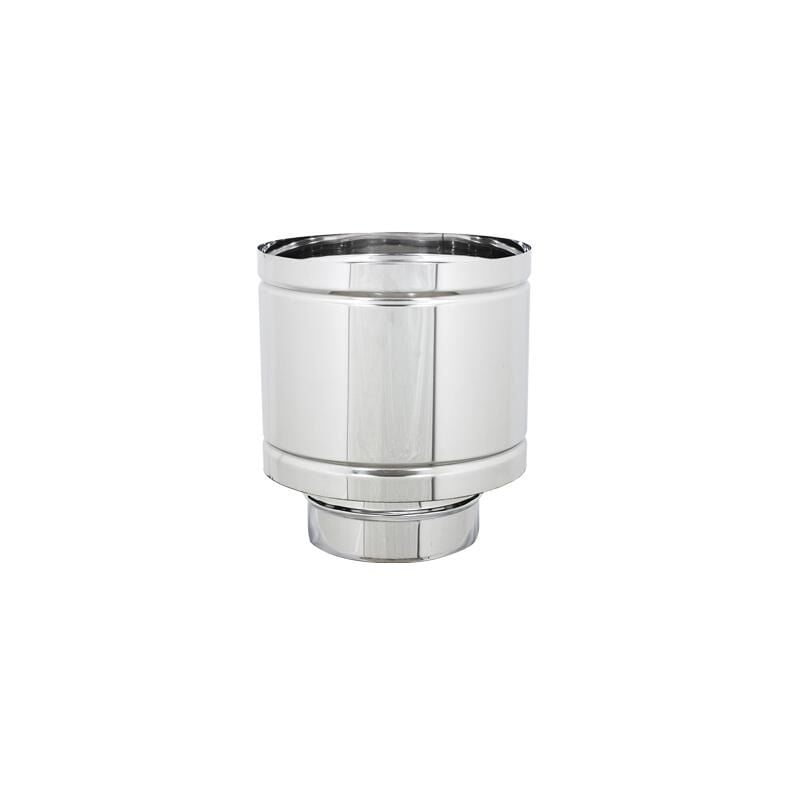 foto del prodotto antivento a botte in acciaio inox 100 maschio comignolo stufa pellet fumaiolo at