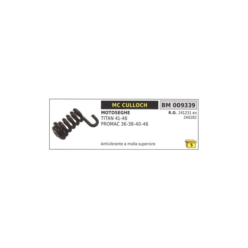 foto del prodotto antivibrante a molla superiore mc culloch motosega titan 41 46 promac 36 009339