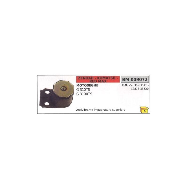 foto del prodotto antivibrante impugnatura superiore zenoah motosega g 310ts 3100ts 009072