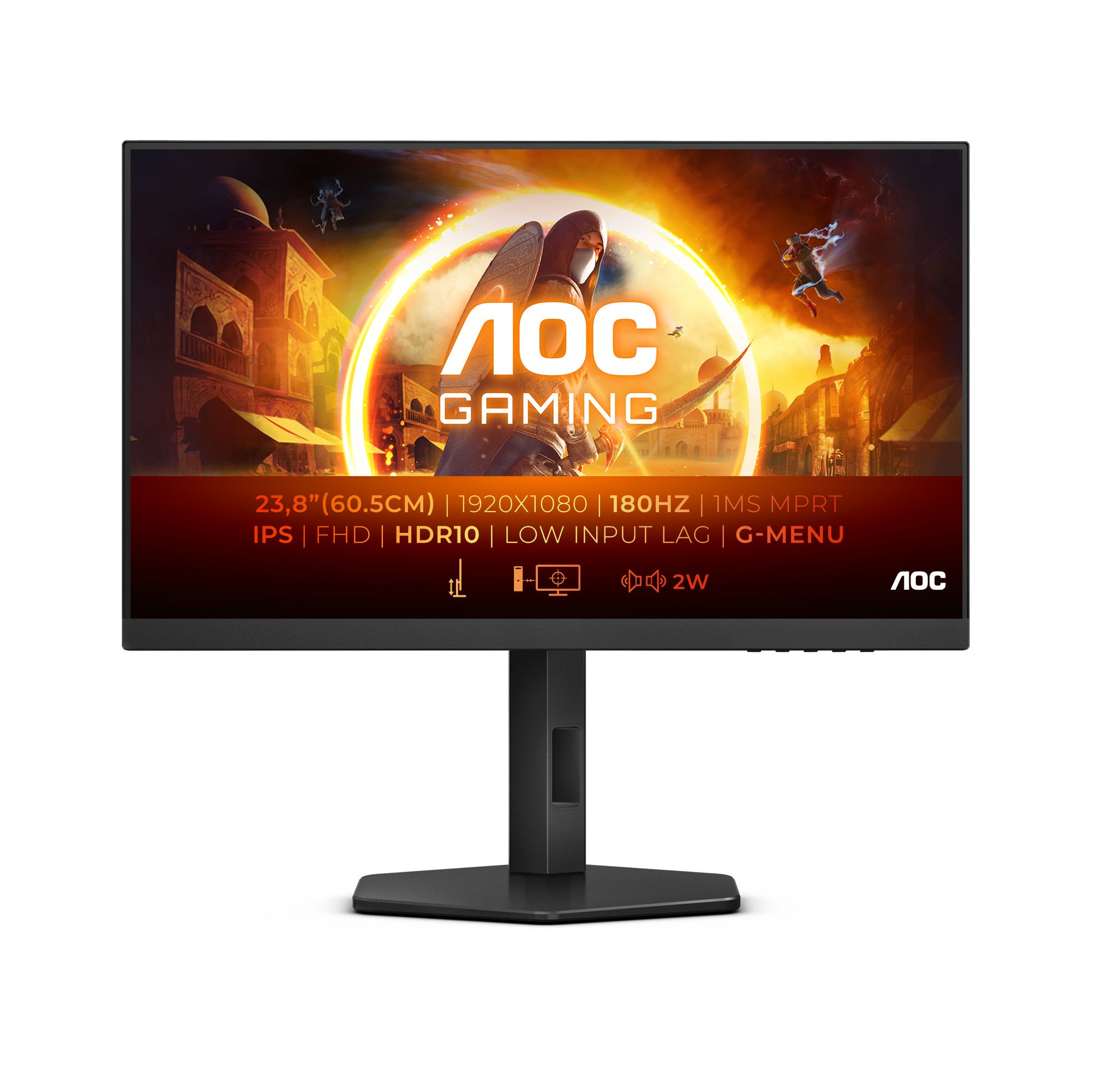 foto del prodotto aoc 24g4x monitor pc 60,5 cm 23.8 1920 x 1080 pixel full hd lcd nero