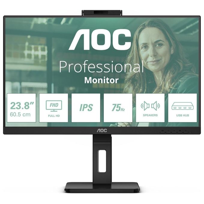 foto del prodotto aoc 24p3qw monitor pc 23.8'' 1920x1080 pixel full hd nero