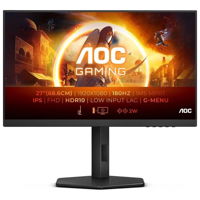 foto del prodotto aoc 27g4x monitor pc 27 1920x1080 pixel full hd led nero