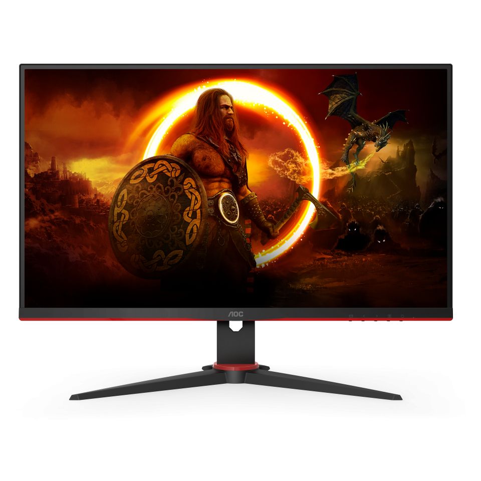 foto del prodotto aoc g2 q27g2e bk monitor pc 68,6 cm 27 2560 x 1440 pixel quad hd nero, rosso