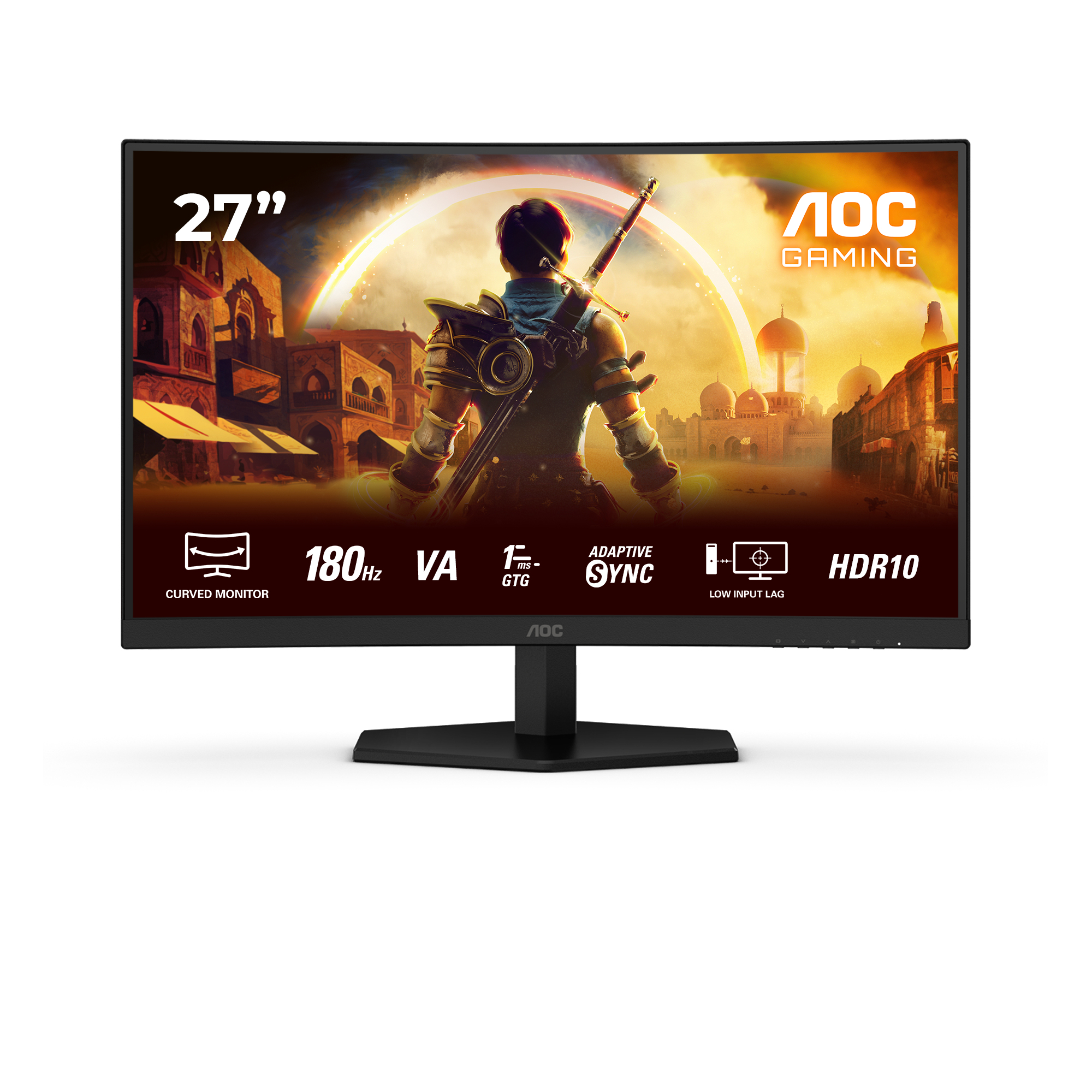 foto del prodotto aoc g4 c27g42e monitor pc 68,6 cm 27 1920 x 1080 pixel full hd led nero, rosso