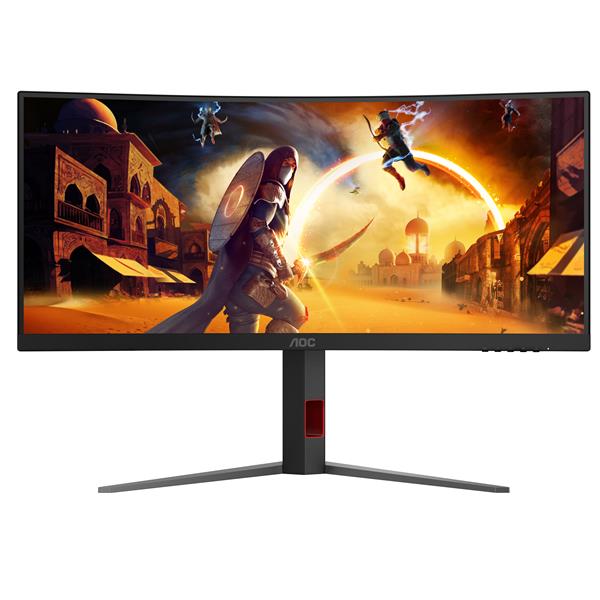 foto del prodotto aoc g4 cu34g4z monitor pc 86,4 cm 34 3440 x 1440 pixel wide quad hd led nero, rosso