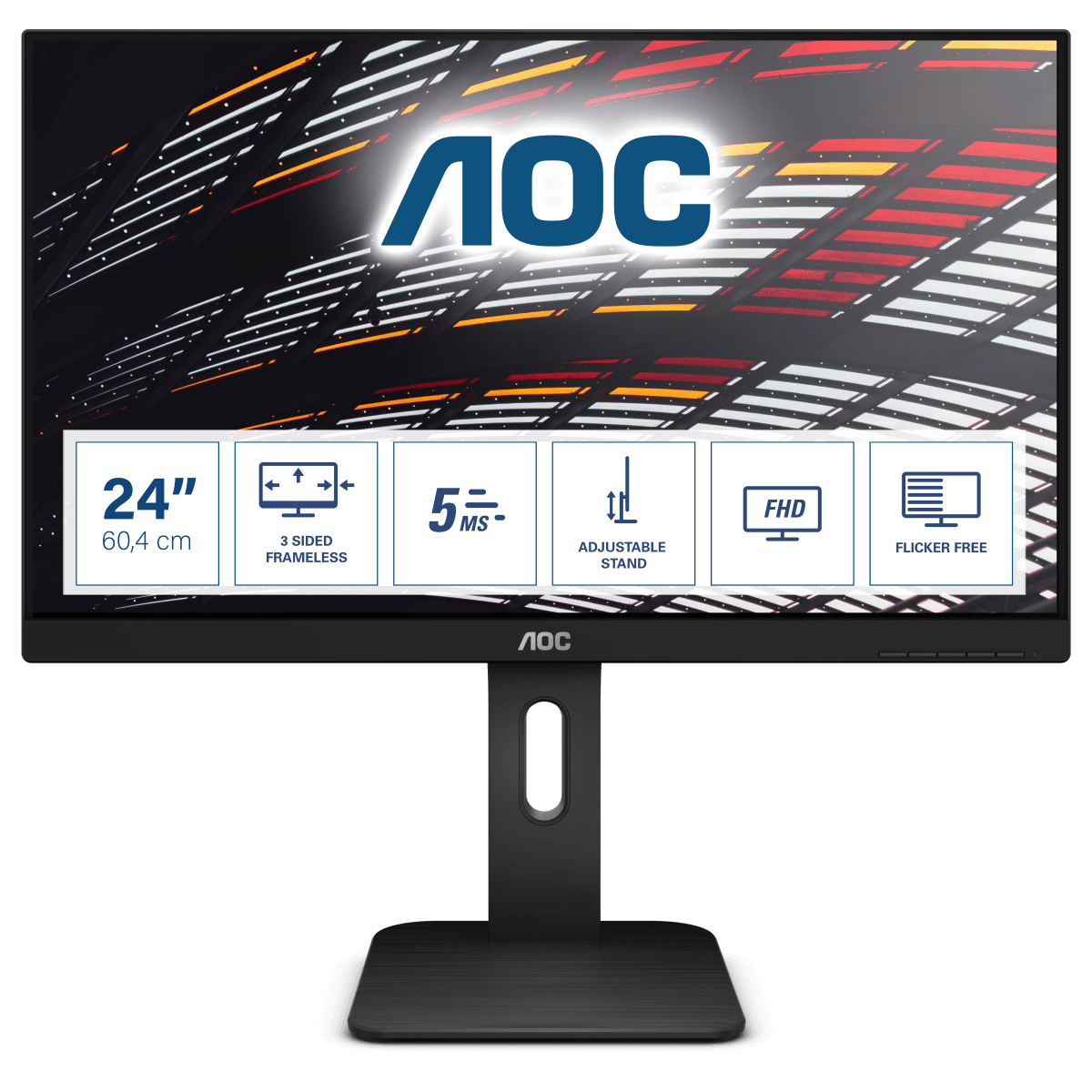 foto del prodotto aoc p1 24p1 monitor pc 60,5 cm 23.8 1920 x 1080 pixel full hd led nero