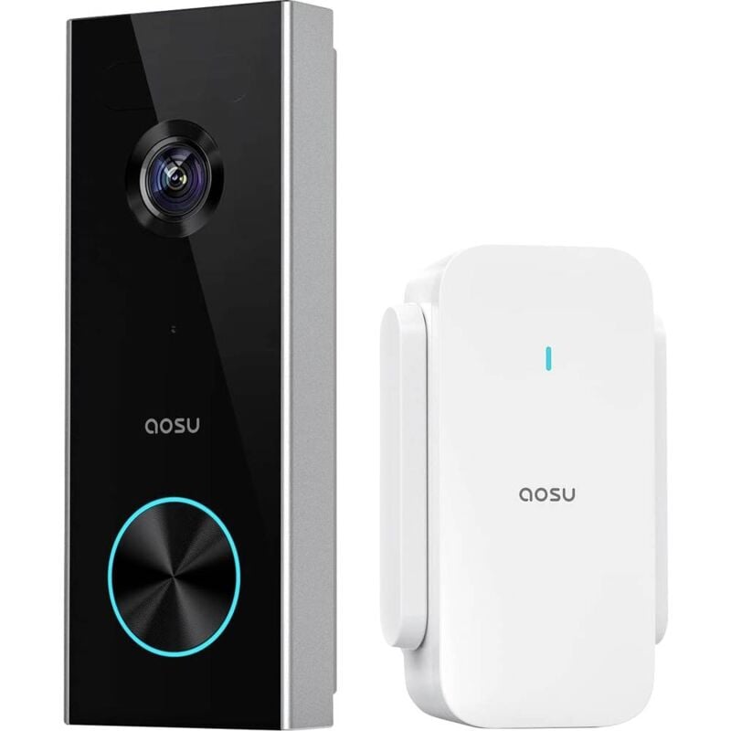 foto del prodotto aosu v8p video citofono wlan kit completo 1 pezzo grigio, bianco