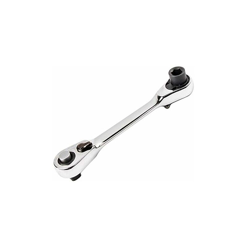 foto del prodotto aougo chiave a cricchetto, mini chiave a cricchetto a doppia estremit da 1 4 di pollice, chiave a cricchetto, cacciavite, strumenti di riparazione