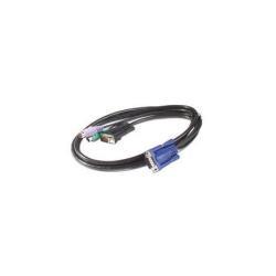 foto del prodotto apc kvm ps 2 cable 3 ft 0.9 m nero 0,91 m