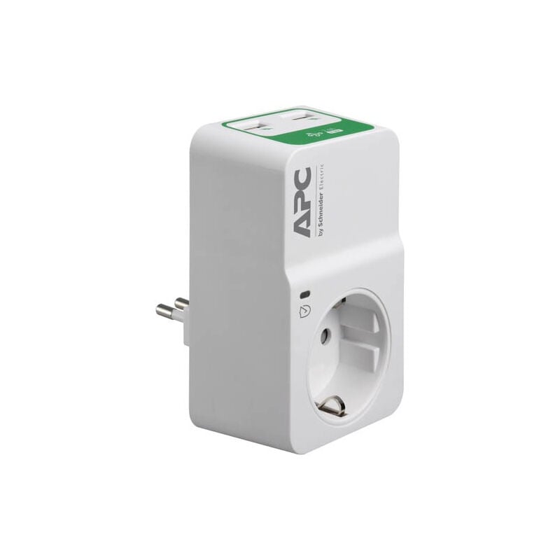 foto del prodotto apc pm1wu2 it limitatore di tensione di tensione white 1 prese ac 230 v
