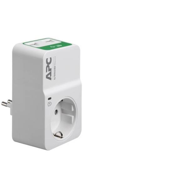 foto del prodotto apc pm1wu2 it protezione da sovraccarico bianco 1 presa e ac 230 v