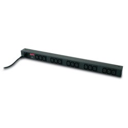 foto del prodotto apc rack pdu basic zero u 10a 230v unit di distribuzione dell energia pdu 15 presa e ac 0u nero