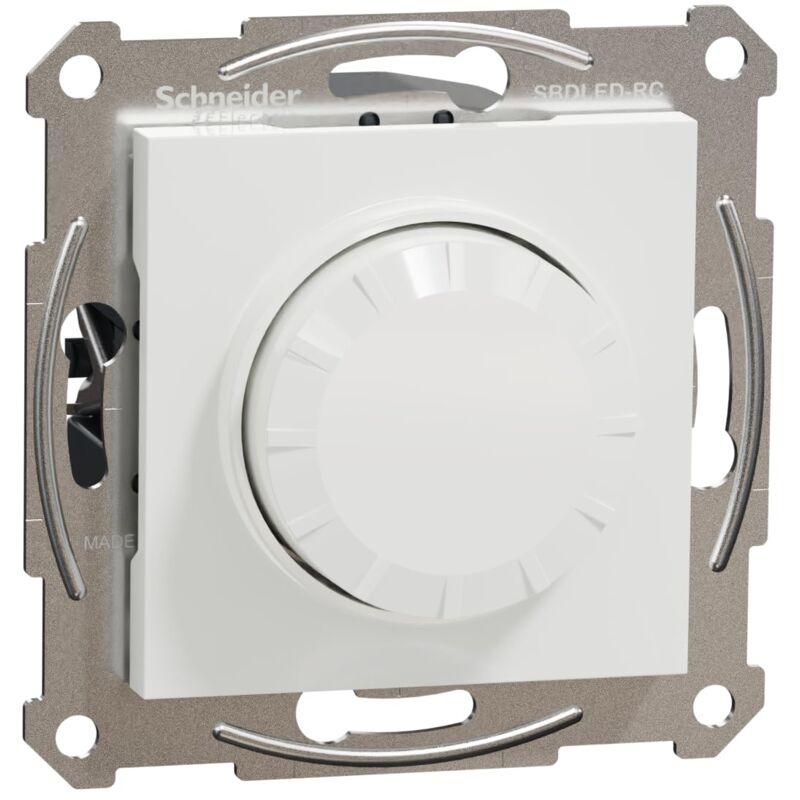 foto del prodotto apc schneider schneider electric asfora eph6870121d interruttore dimmer girevole per lampade a led, 230 v, 0 370 w, a incasso, sezione fase,