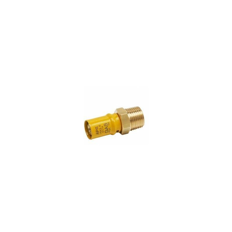 foto del prodotto ape raccordo multistrato a pressare x gas dritto diritto 16x1 2 maschio niples
