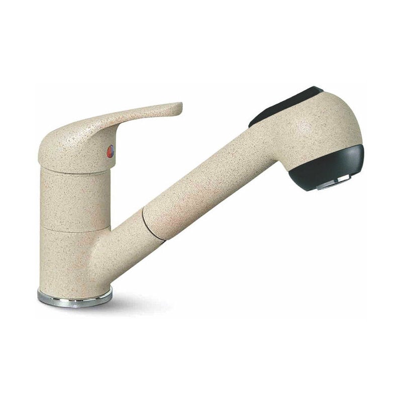 foto del prodotto apell rubinetto cucina miscelatore monocomando doccetta estraibile ap20go granito avena