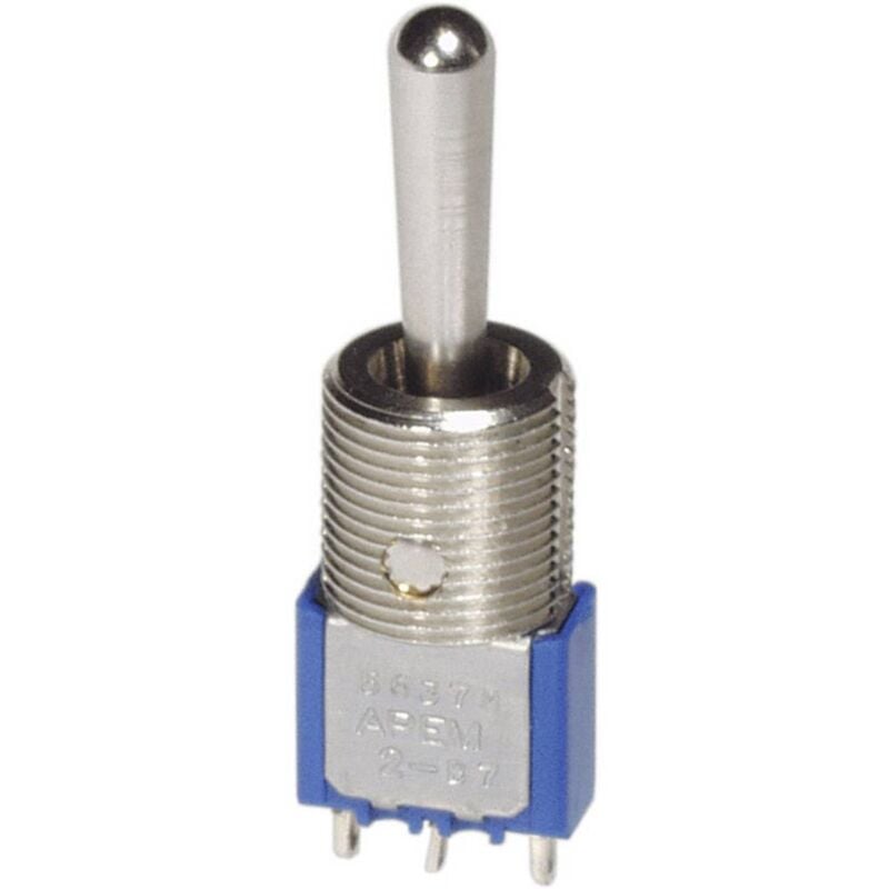foto del prodotto apem 5637ma 5637ma interruttore a levetta 250 v ac 3 a 1x on off on momentaneo 0 momentaneo 1 pz.