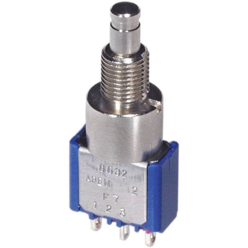 foto del prodotto apem interuttore a pressione 250 v ac 3 a 1 x on on 8636a permanente 1 pz.