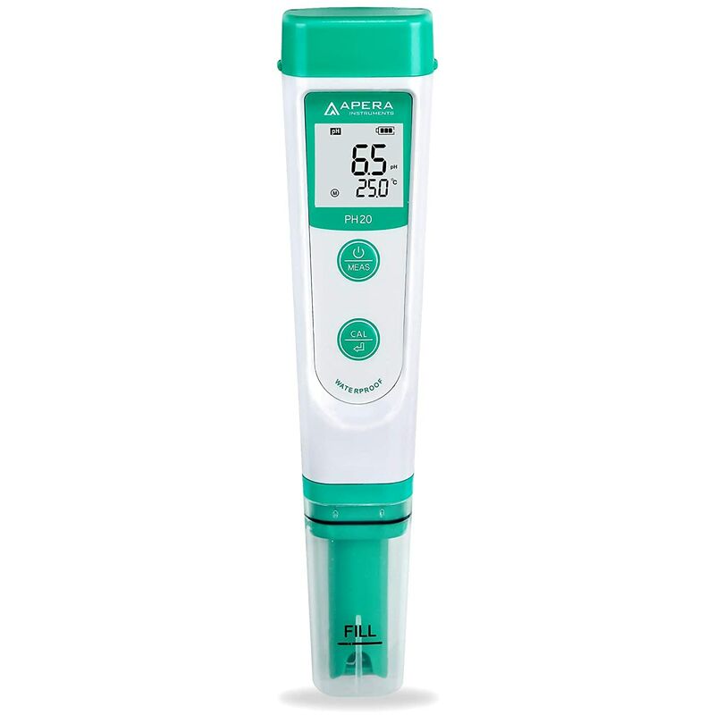 foto del prodotto apera instruments ai209 ph tester economico e tascabile, ph20 impermeabile, accuratezza 0.1, range 0 14.0, kit completo