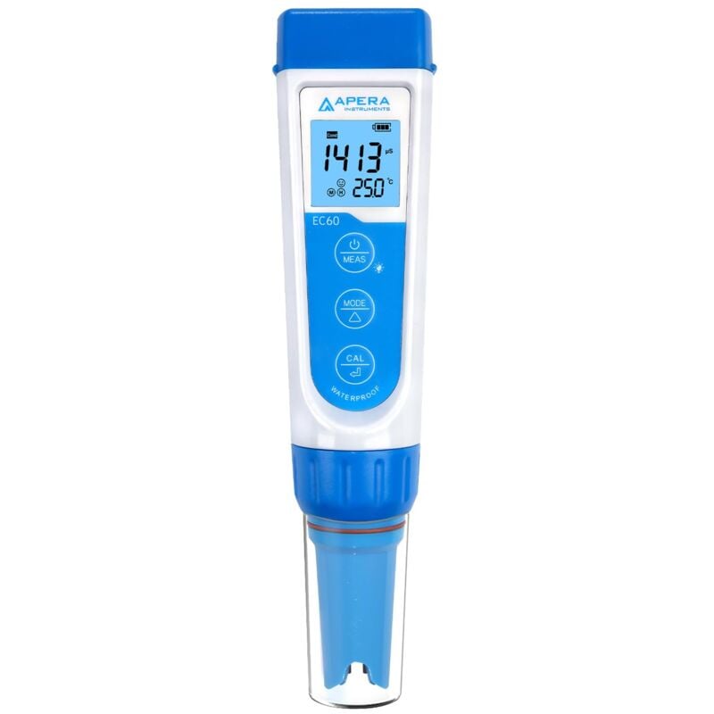 foto del prodotto apera instruments ec60 premium conduttimetro 1 di precisione, ec tds salinit misurazione, elettrodo bpb sostituibile, impermeabile, indicatore