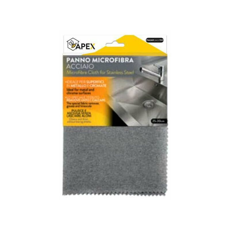 foto del prodotto apex panno microfibra acciaio cm 35x30 15096