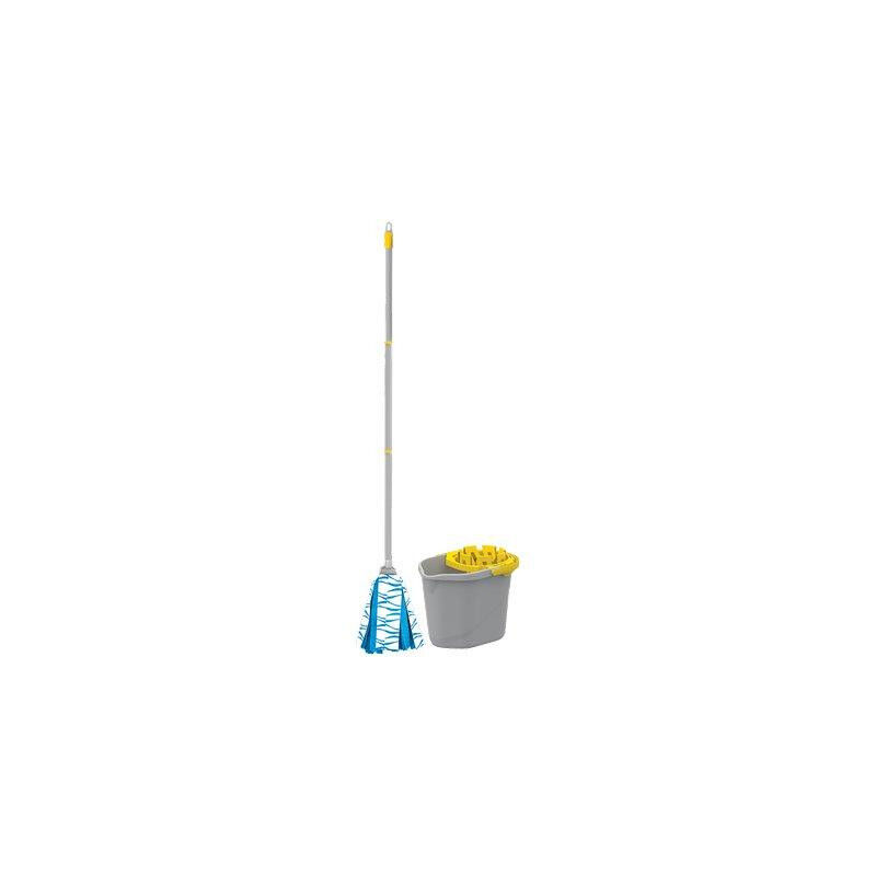 foto del prodotto apex secchio mop lava pavimento in set pp lt 12 mop manico cm 120