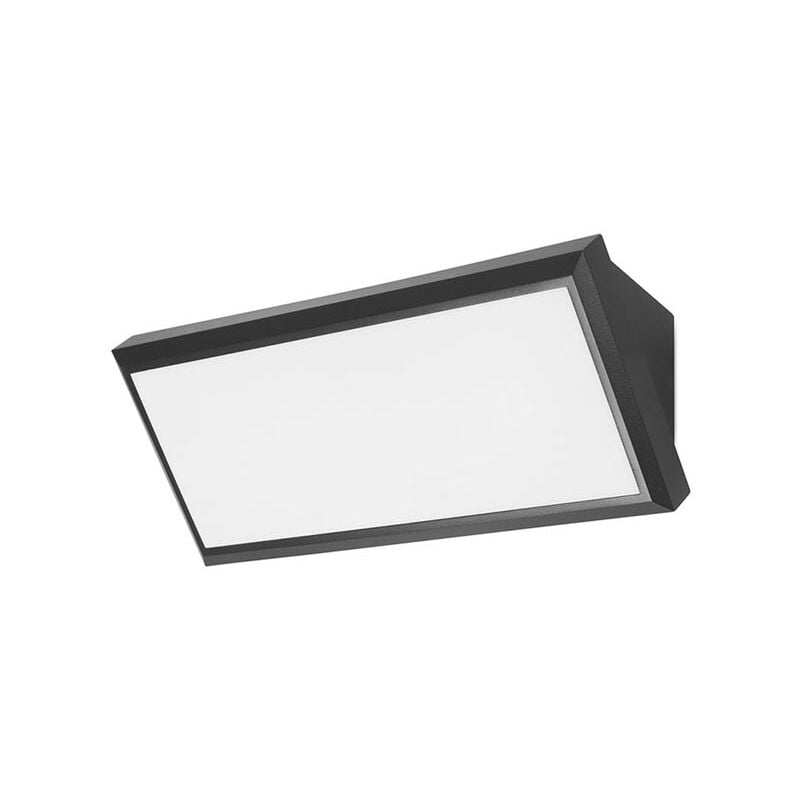 foto del prodotto aplique exterior ip65 samper led 12w blanco c lido 3000k negro para jard n, terraza, pared