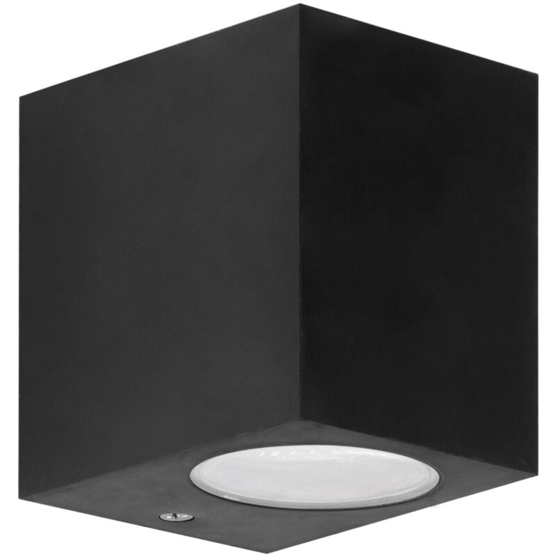 foto del prodotto aplique ip44 kubo single emission gu10 7w negro