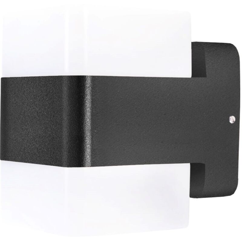 foto del prodotto aplique ip44 opalo led 14.3w blanco neutro 4000k on off negro iluminaci n interior moderna y eficiente