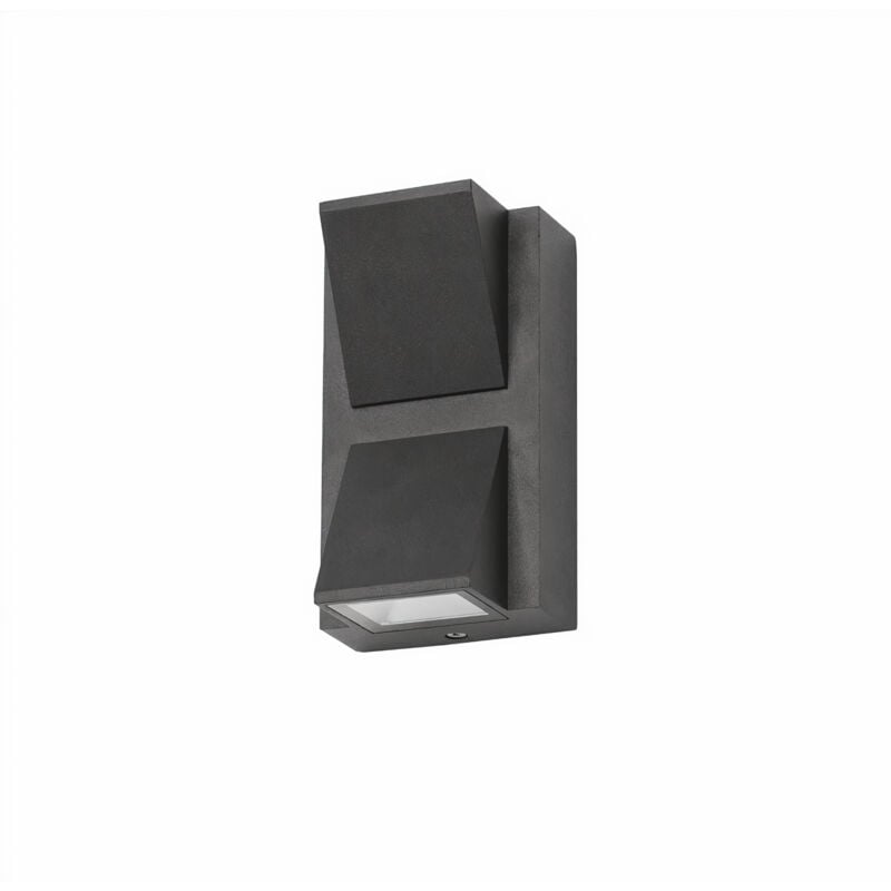 foto del prodotto aplique ip54 loyd double emission led 4,1w 3000k negro 155lm
