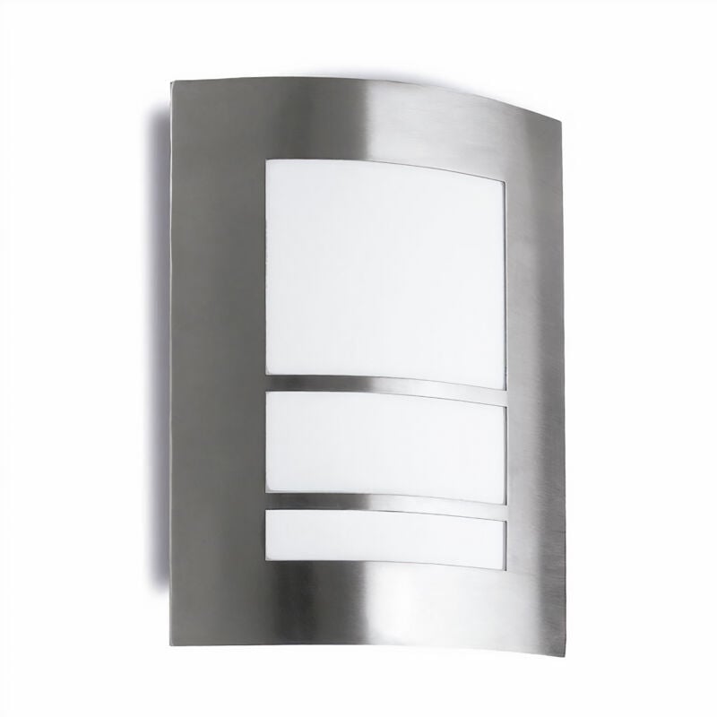 foto del prodotto aplique ip55 siluet e27 60w acero inoxidable 1500lm