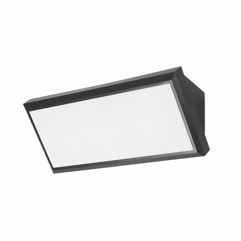 foto del prodotto aplique ip65 samper led 10,5w 3000k negro 615lm