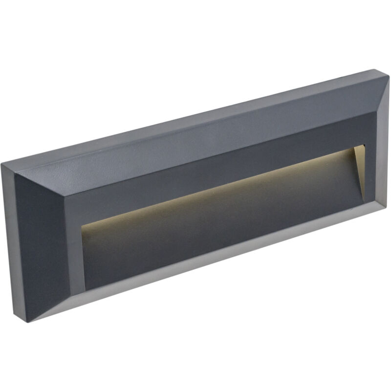 foto del prodotto aplique ip65 siram led 2.5 blanco c lido 3000k on off gris urbano 290