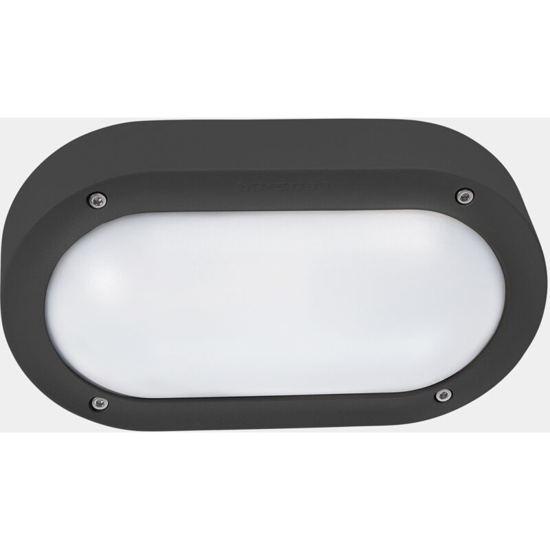 foto del prodotto aplique ip66 basic led 6.7w sw 2700 3200 4000k on off gris urbano 721lm