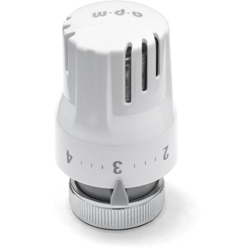 foto del prodotto apm testa termostatica con sensore a liquido modello compatto colore bianco 1ts bianco