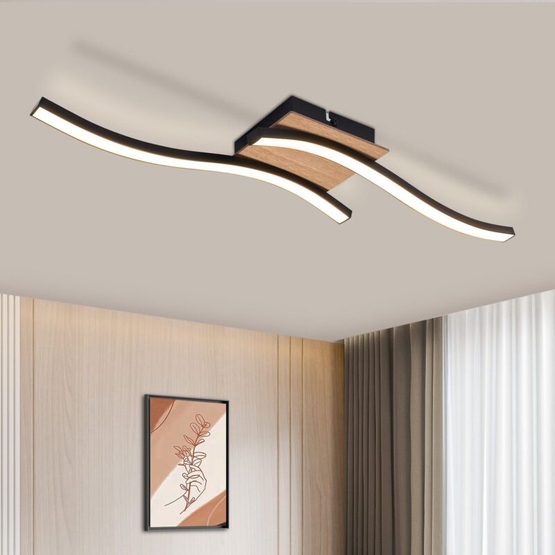 foto del prodotto apparecchio da soffitto led gbly luce calda 4 flamme 3000 k, lampada moderna per salotto, anello rotondo 37 w, lampada per camera da letto bianca,