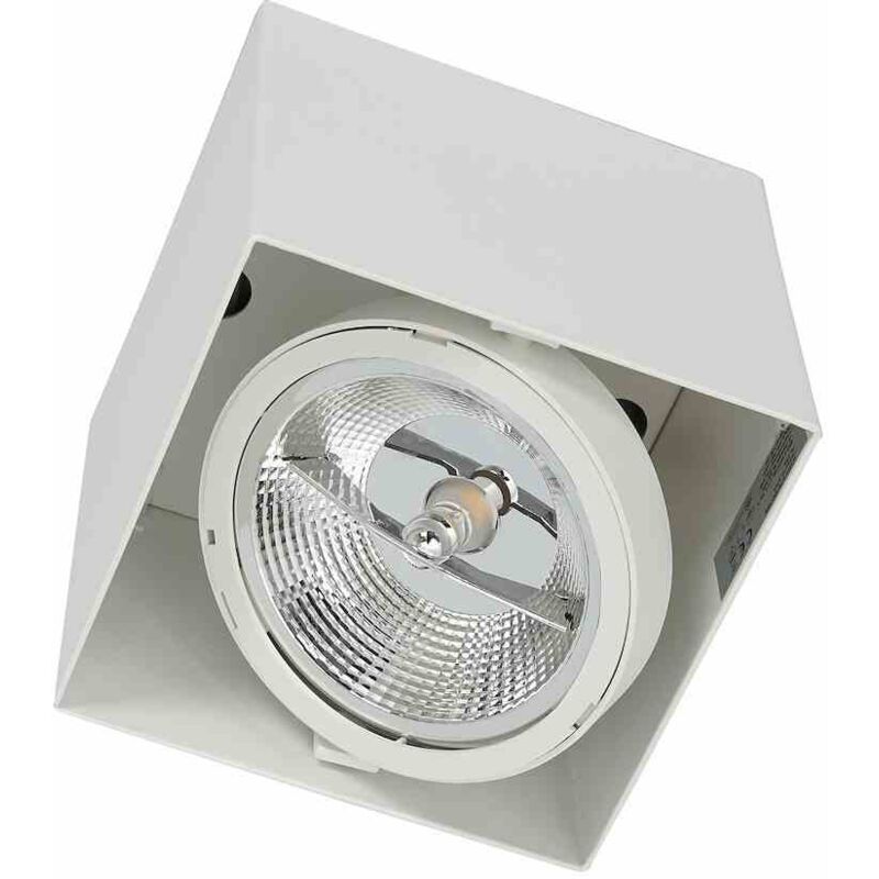 foto del prodotto apparecchio da superficie plaza 1xgu10 ar111 bianco