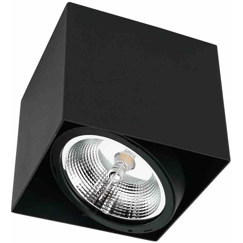 foto del prodotto apparecchio da superficie plaza 1xgu10 ar111 nero