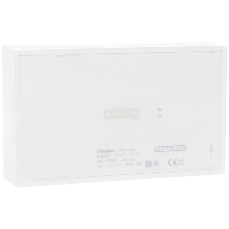 foto del prodotto apparecchio di emergenza legrand ura next 200 lumen 1h non permanente son 660004 