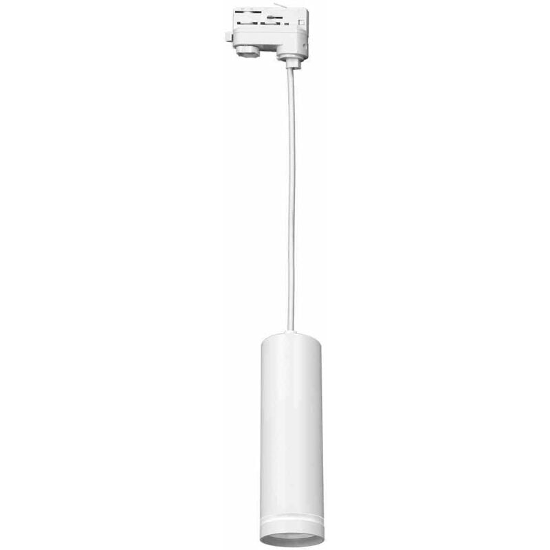 foto del prodotto apparecchio di illuminazione a binario ad anello tubolare sospeso bianco 1xgu10 3 circuiti