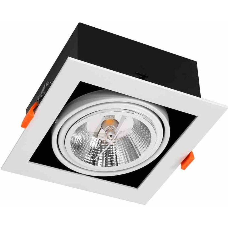 foto del prodotto apparecchio di illuminazione da incasso plaza 1xgu10 ar111 bianco