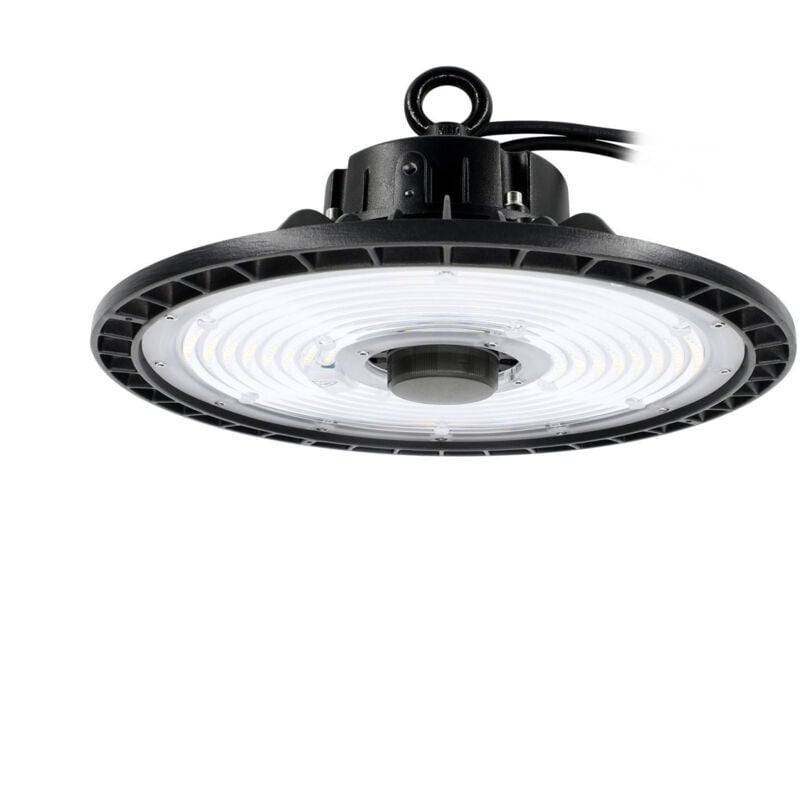 foto del prodotto apparecchio led parit highbay 100w 16000 lumen 4000k ip65 nero 235x235x115mm