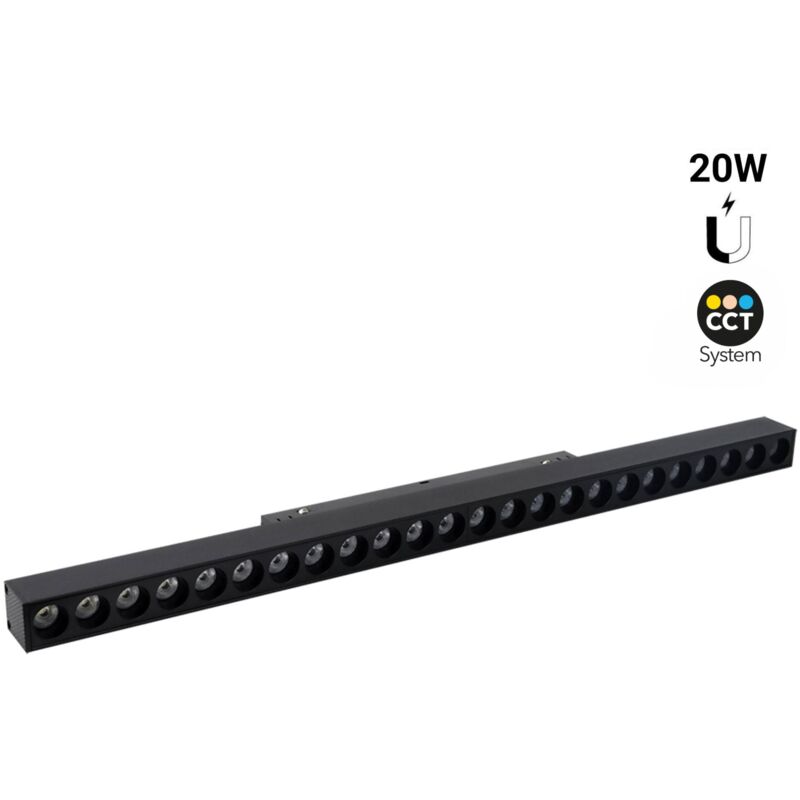 foto del prodotto apparecchio lineare a binario magnetico cct 20w ugr18 mi